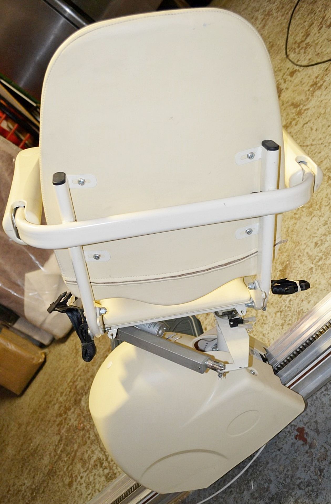 1 x Meditek D120 Deluxe Ascending Straight Stairlift With Powered Swivel Seat And Hinge Track - - Image 15 of 22