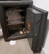 1 x Vintage Chatwood-Milner Safe With Key - Circa 1950/60s - Buyer To Remove From A Gourmet