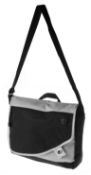 48 x Never Underestimated Messenger Bags - Colour Black & Grey - Brand New Resale Stock - Size