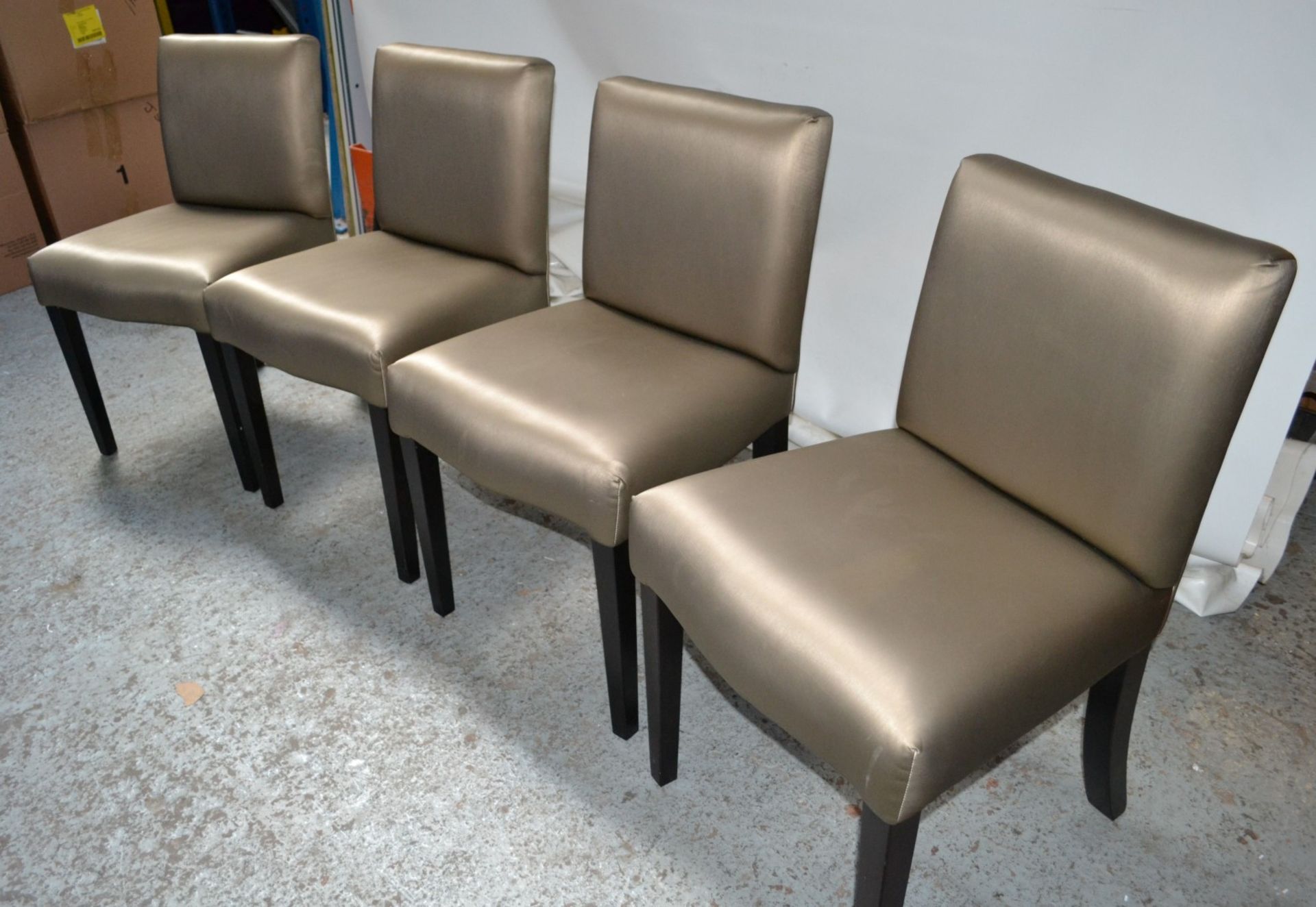 4 x Dining Chairs In A Beautiful Gold Fabric - CL314 - Location: Altrincham WA14 - *NO VAT On Hammer - Image 6 of 10