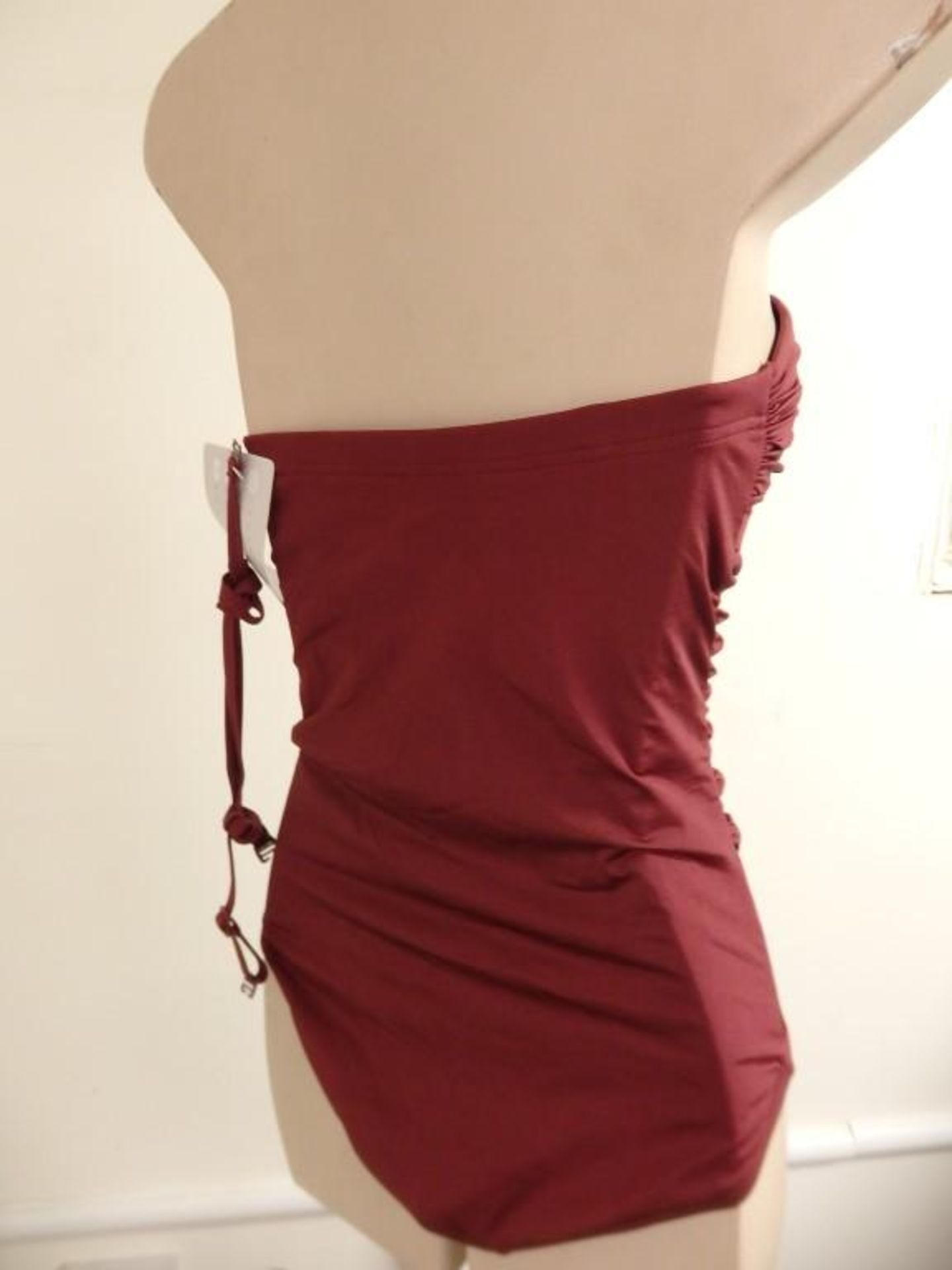 1 x Rasurel - Damson with Orange front trim Sorrento Swimsuit - R20337 - Size 2 - UK 32 - Fr 85 - EU - Image 4 of 9