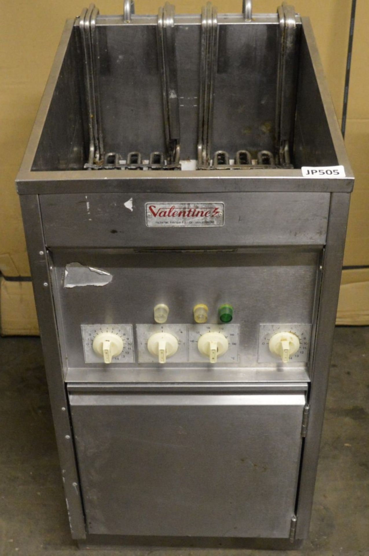 1 x Valentine VMC 1 Stainless Steel Freestanding Fryer - 3 Phase - CL232 - Ref JP505 - Location: - Image 3 of 7