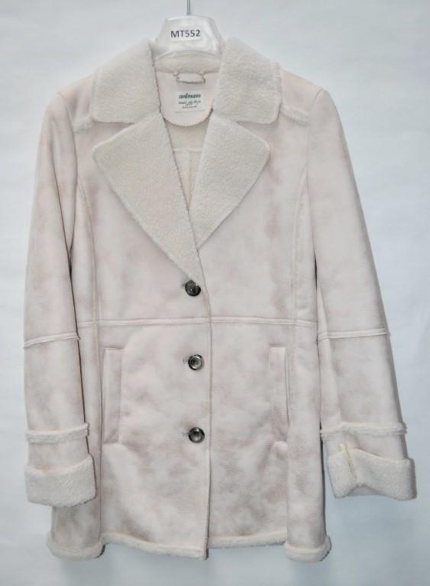 1 x Steilmann Womens Faux Sheepskin Winter Coat - A Very Unique Sample Piece - Length: 80cm