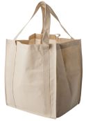 200 x Reuseable Shopper XL Bags - Colour Taupe - Brand New Resale Stock - Size 255mm x 380mm x 330mm