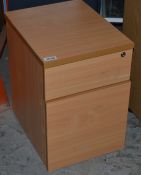 1 x Two Drawer Desk Pedestal - each Finish - CL011 - Ref JP367 - Location: Altrincham WA14