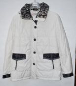 1 x Steilmann Feel C.o.v.e.r By Kirsten Womens Coat - Poly Down Filled Coat In Pale Cream, With Deta