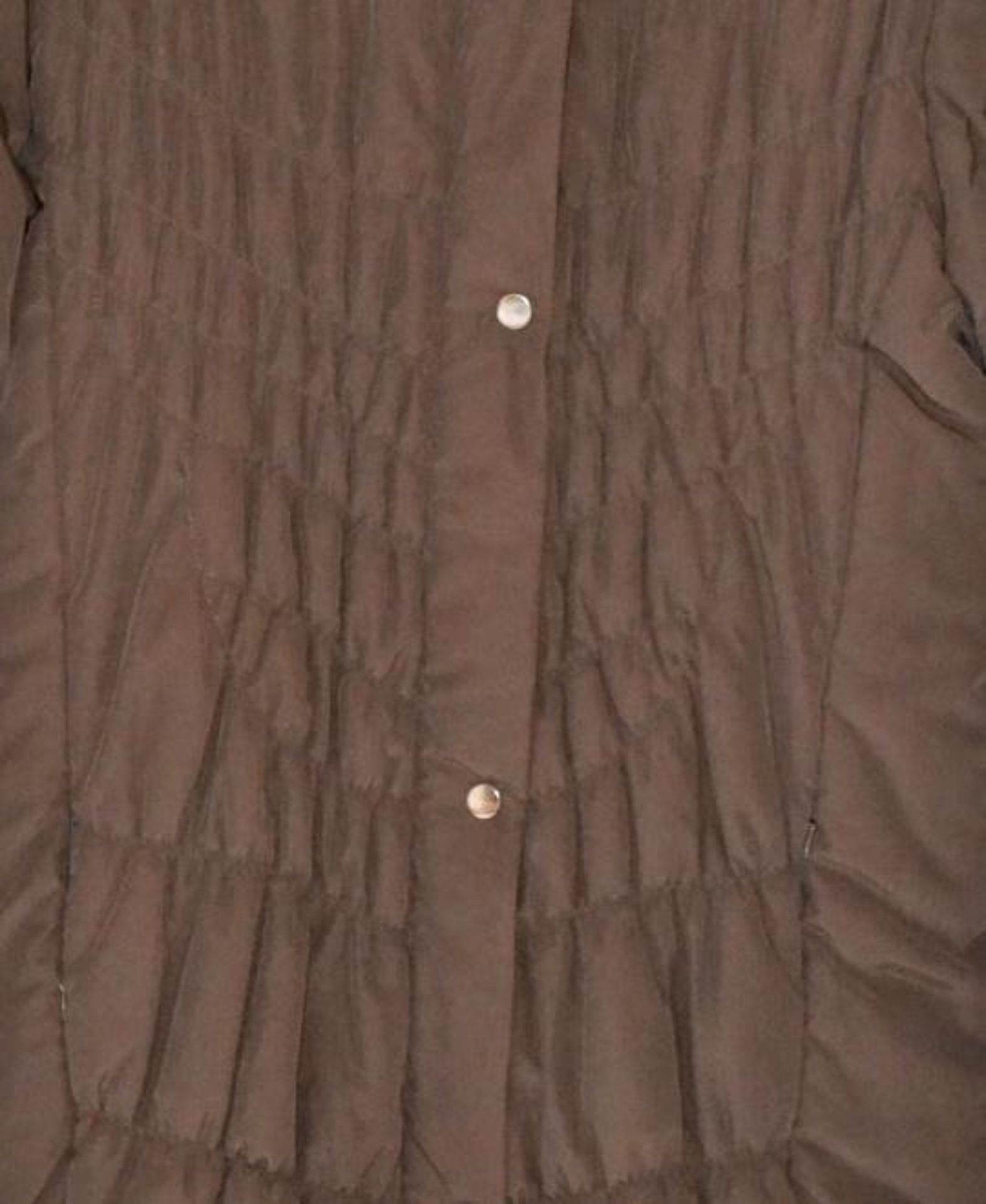 1 x Steilmann Womens Padded Winter Coat In A Rich Brown Moleskin-style Fabric - UK Size 12 - New Sam - Image 2 of 4