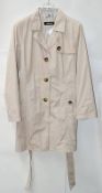 1 x Steilmann Womens Belted Trench Coat In Beige - UK Size 18 - New Sample Stock, Supplied As Sho