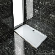 1 x Rectangular Pearlstone Shower Tray (SRT1480) - Made In UK - Dimensions: 1400 x 800 x 40mm - New