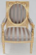 1 x DURESTA Flavia Chair - Features A Hand-Carved Hard Wood Frame With Hand-Stitched Coil Sprung Sea