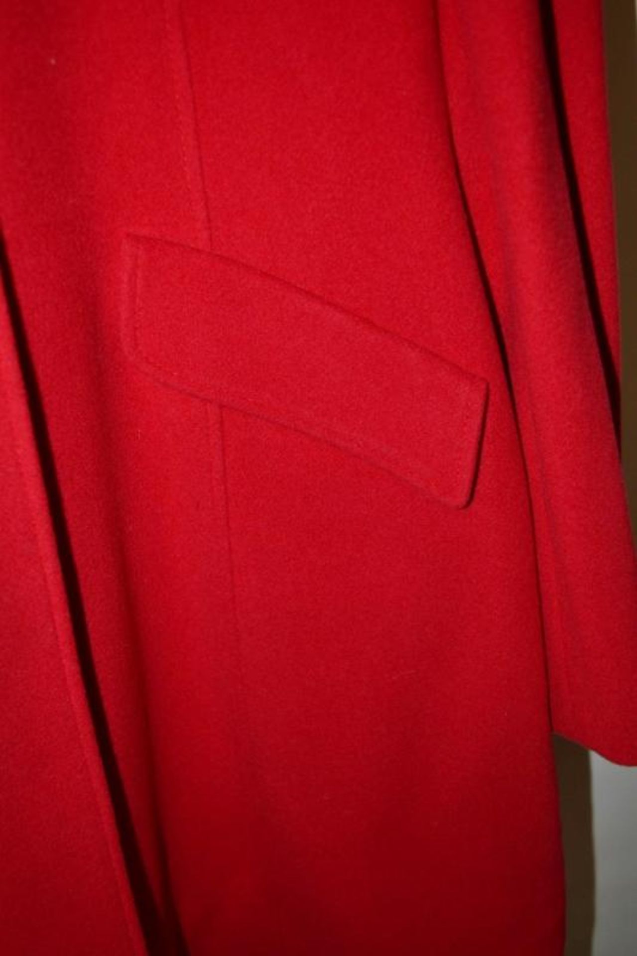 1 x Steilmann Womens Premium Wool Rich Winter Coat In Bright Red - UK Size 12 - New Sample Stock - C - Image 5 of 5