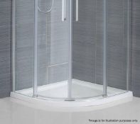 1 x Orchard Quad Slimline Stone Shower Tray - New / Unused Stock - Dimensions: 900 x 900 x 40mm - CL