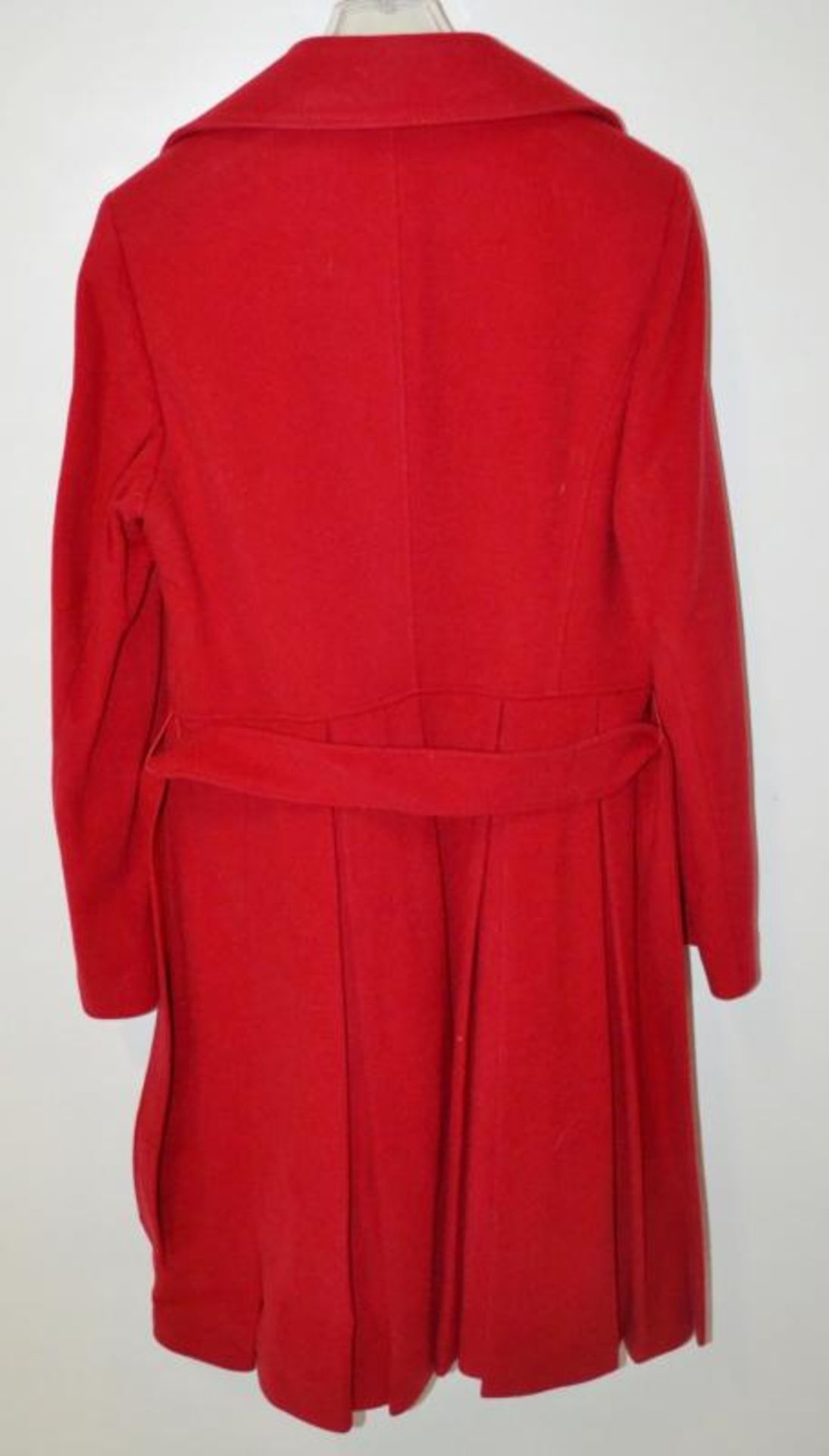 1 x Steilmann Womens Premium Wool Rich Winter Coat In Bright Red - UK Size 12 - New Sample Stock - C - Image 2 of 5