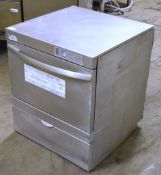 1 x Winterhalter GS Undercounter Commercial Dish Washer - Stainless Steel - 3 Phase - H70 x W60 x