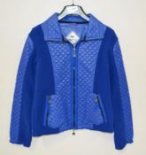 1 x Premium Branded Womens Easy Care Fleece Jacket - Wind & Water Resistant - Colour: Bright Blue -