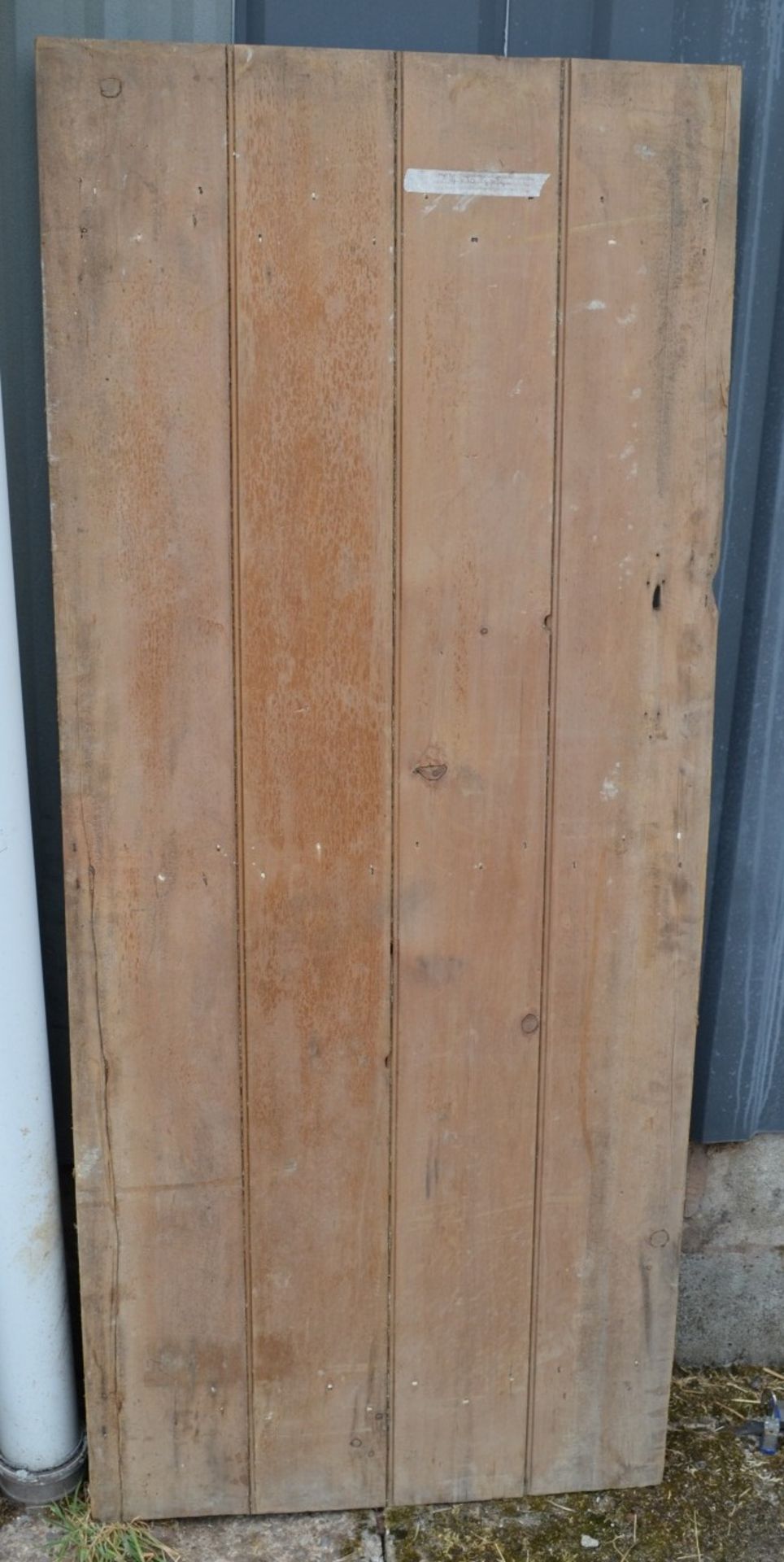 Set Of 4 x Reclaimed Unpainted Wooden Doors - Taken From A Grade II Listed Property - Image 6 of 8