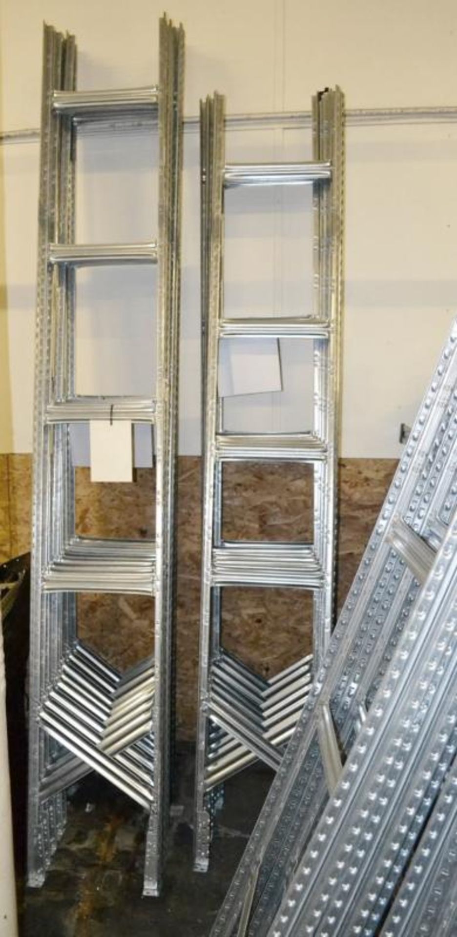4 x Bays of Metalsistem Steel Modular Storage Shelving - Includes 65 Pieces - Recently Removed - Image 9 of 17
