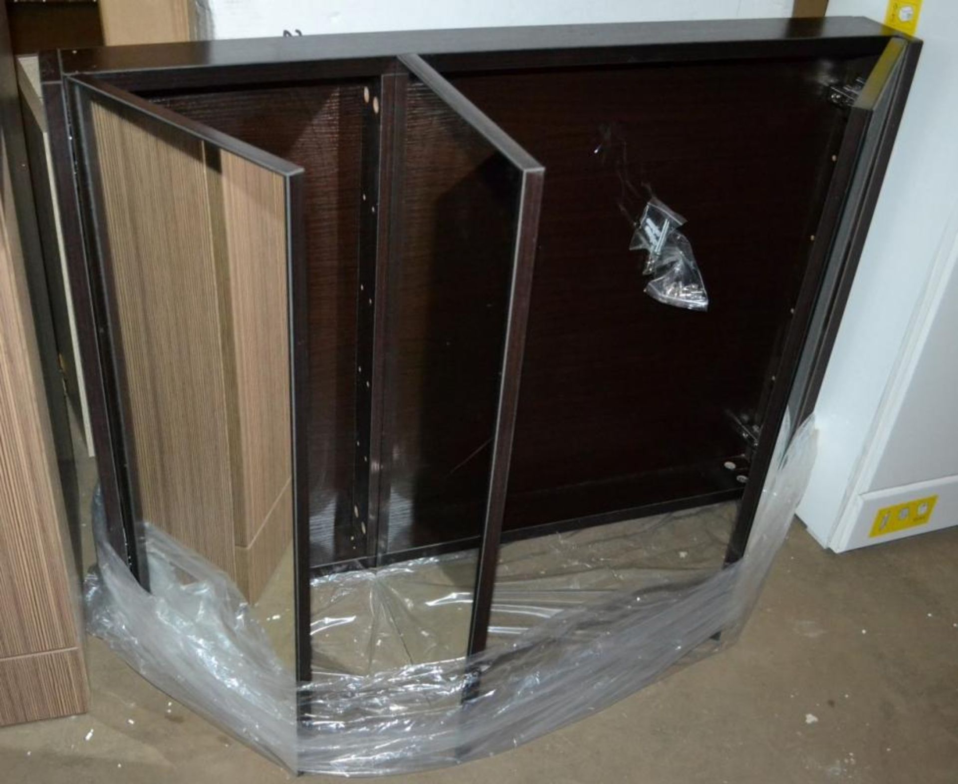 1 x Odessa Wenge 3 Door Bathroom Mirror Cabinet - Includes Sealed Bag Of Fittings - New / Unused Sto - Image 8 of 10