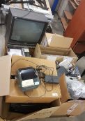 1 x Assorted Pallet of IT Equipment - CL404 - Includes CCTV Monitor, Thermal Label Printer, Flat