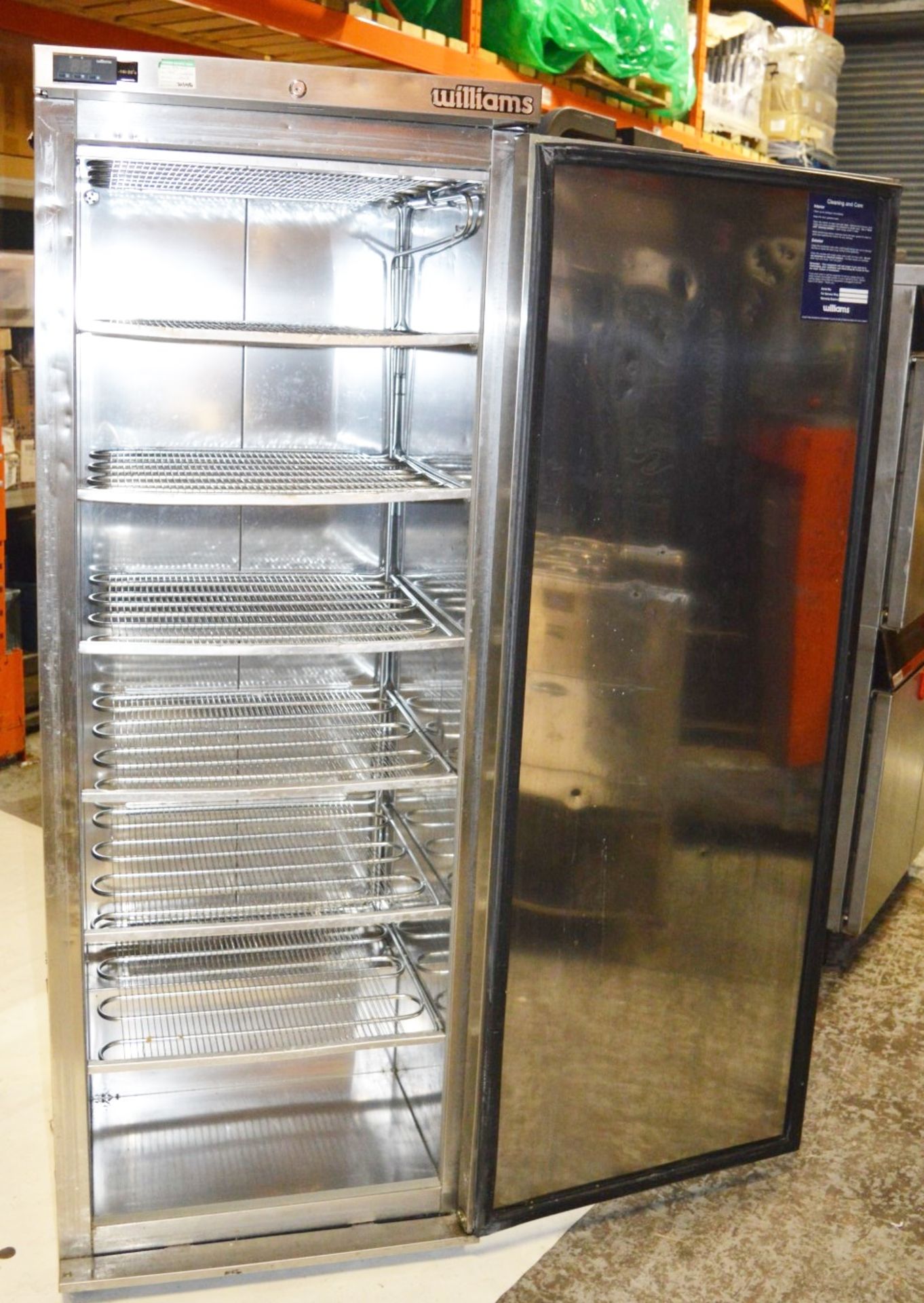 1 x Williams Upright Stainless Steel Commercial Freezer - Model LA400SS - CL290 - Ref J985 - H177 - Image 6 of 6