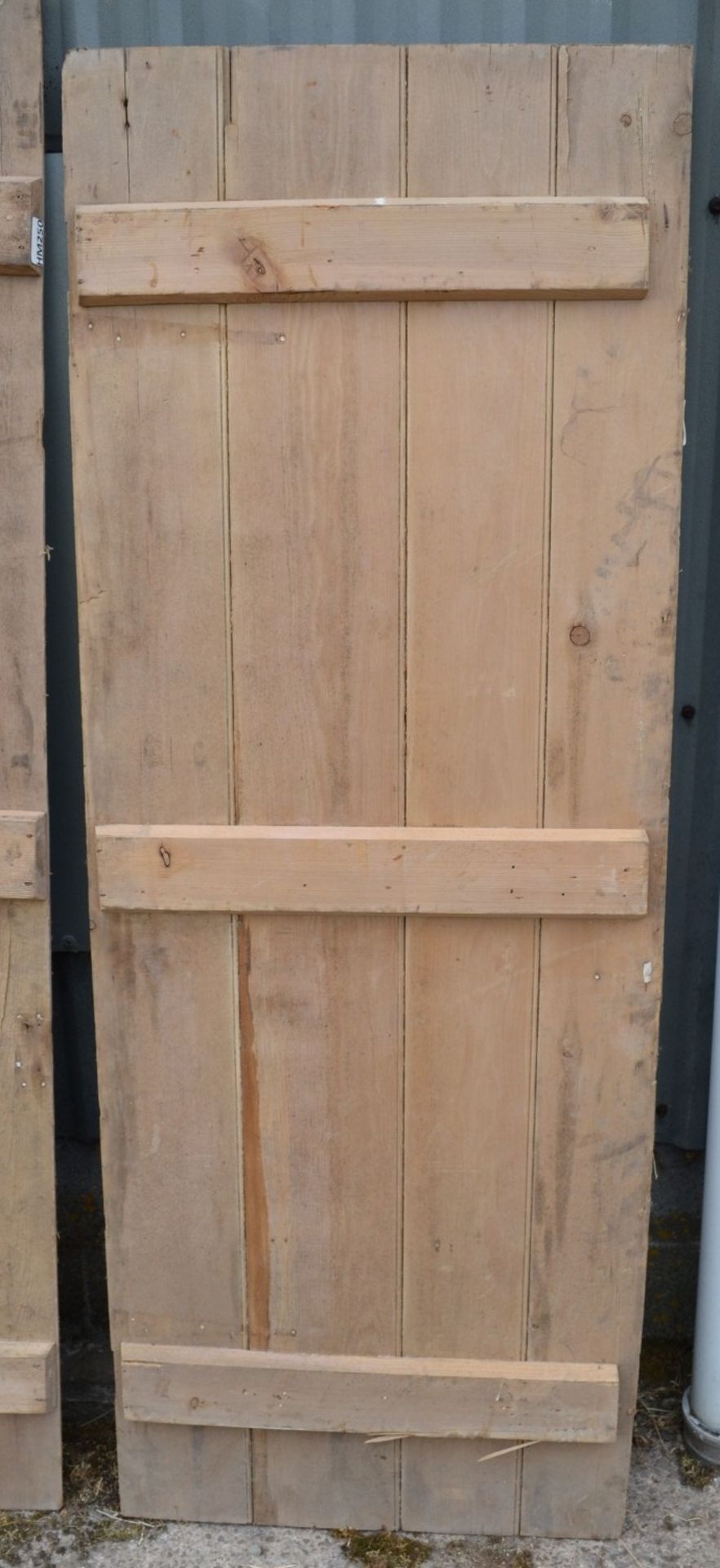 Set Of 4 x Reclaimed Unpainted Wooden Doors - Taken From A Grade II Listed Property - Image 5 of 8
