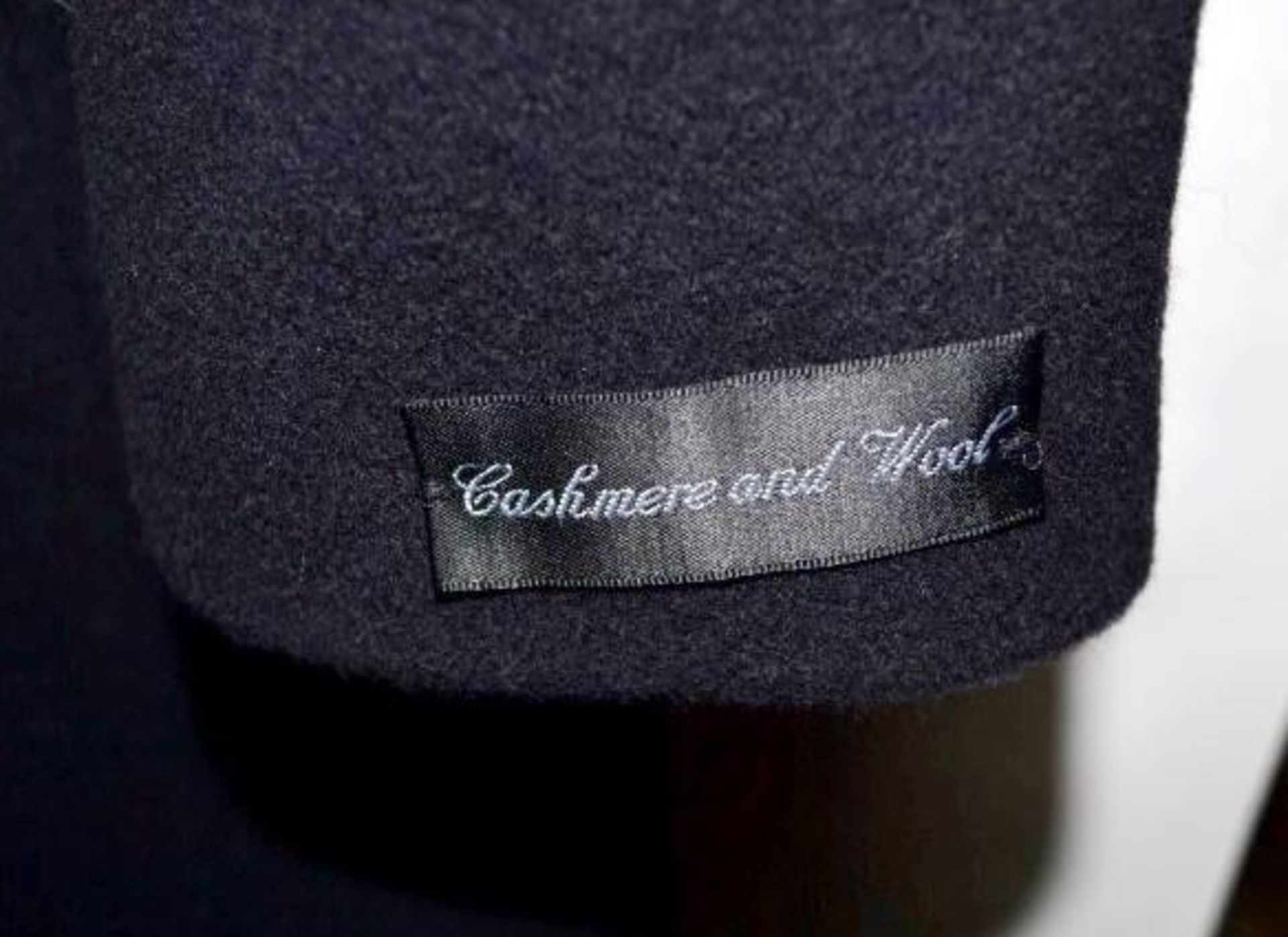 1 x Steilmann Premium 'Wool + Cashmere' Winter Coat - Dark Navy, Very Smart With False Pockets To Fr - Image 2 of 4