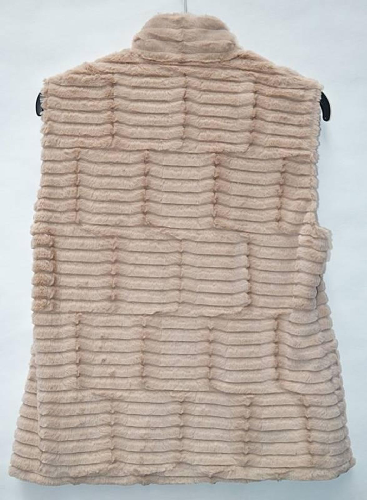 1 x Steilmann Womens Premium Soft Faux Fur Gilet In Caramel - Hook & Loop Fastening - UK Size 12 - N - Image 5 of 5