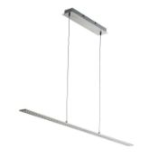 1 x Satin Silver LED Straight Bar Suspended Ceiling Light - Ex Display Stock - CL298 - Ref J513 - Lo