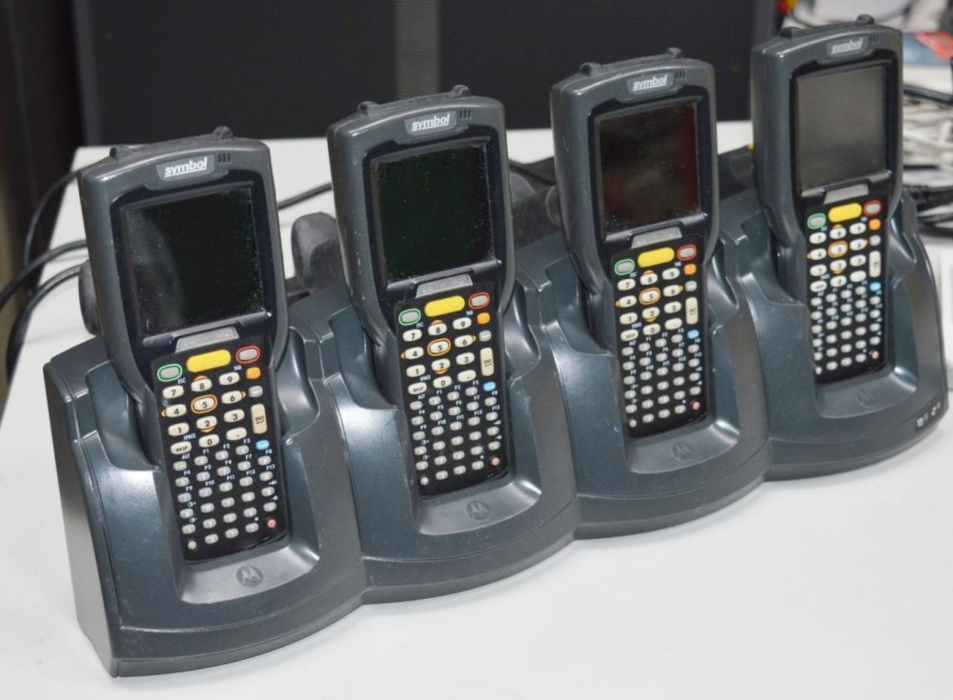 4 x Motorola Symbol MC3090 Handheld Barcode Scanners - Mobile Computer PDA - Includes Charging Dock,