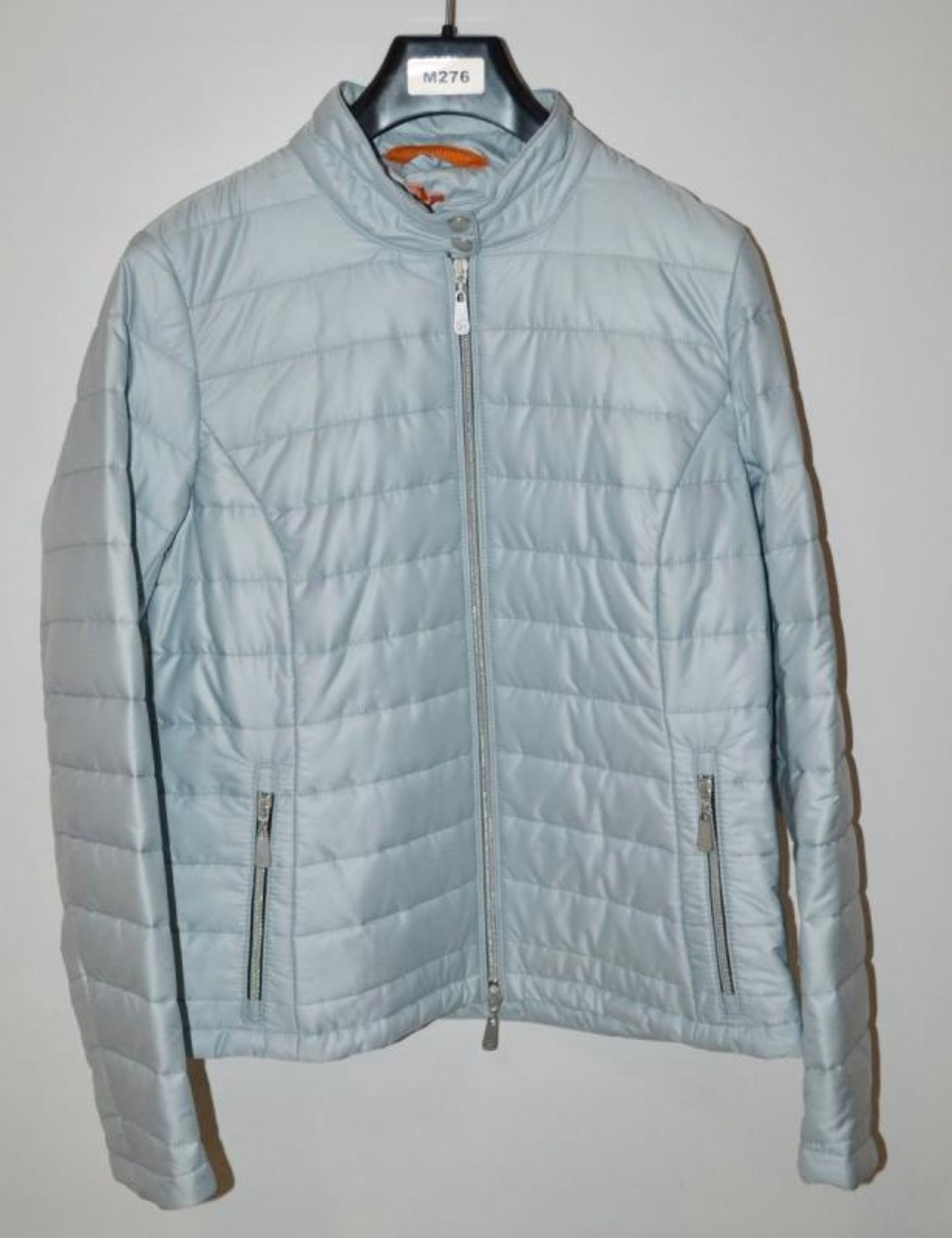 1 x Steilmann Kirsten Womens Quilted Winter Jacket - Size 12 - Colour: Pale Blue - Light-weight With