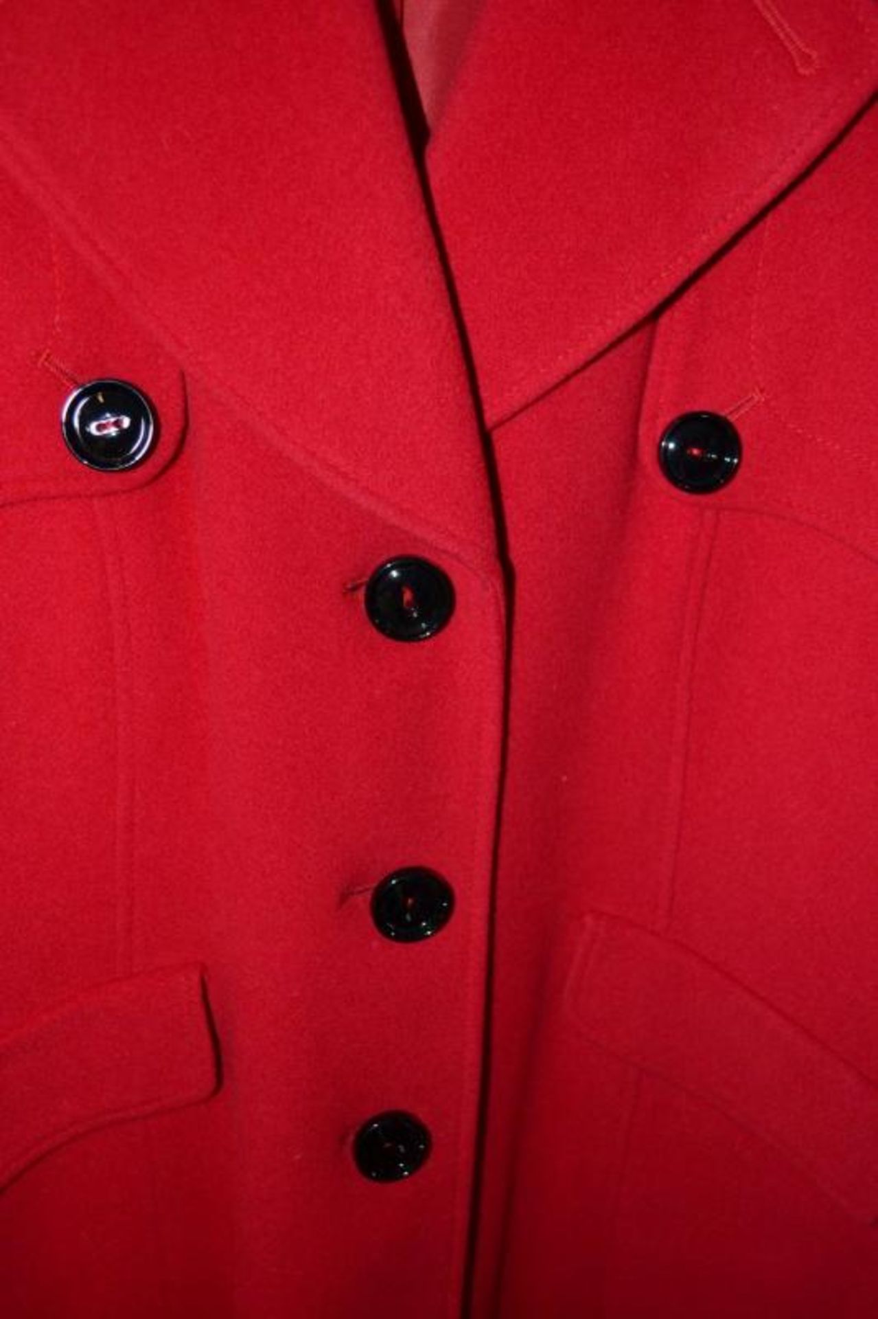 1 x Steilmann Womens Premium Wool Rich Winter Coat In Bright Red - UK Size 12 - New Sample Stock - C - Image 3 of 5