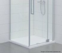 1 x Orchard Square Slimline Stone Shower Tray (TR50) - New / Unused Stock - Dimensions: 1000 x 1000