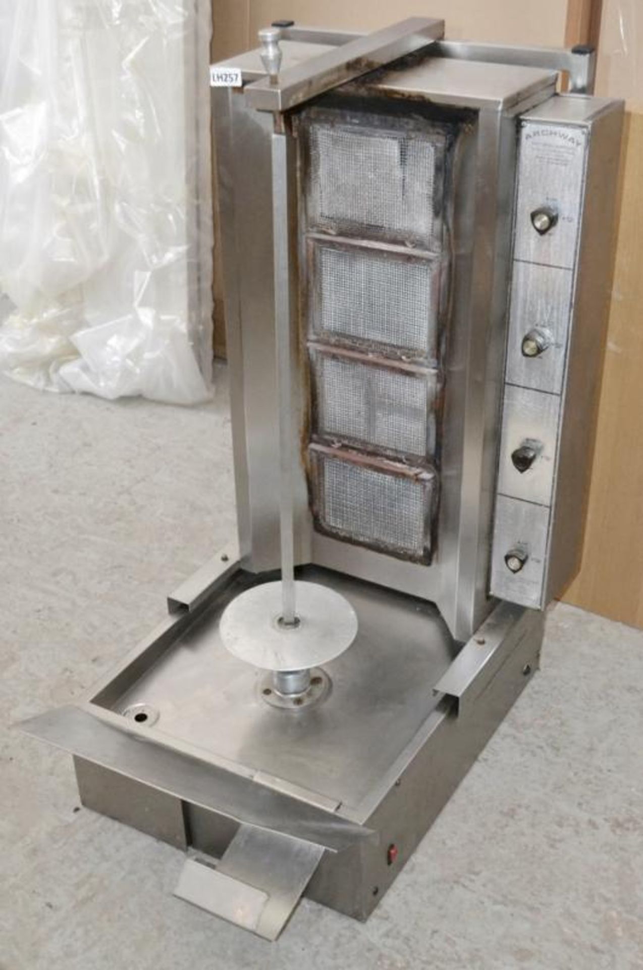 1 x ARCHWAY 4-Burner Natural Gas Doner Kebab Grill - Dimensions: W52 x H110 x D77cm - Ref: LH257 - - Image 7 of 7