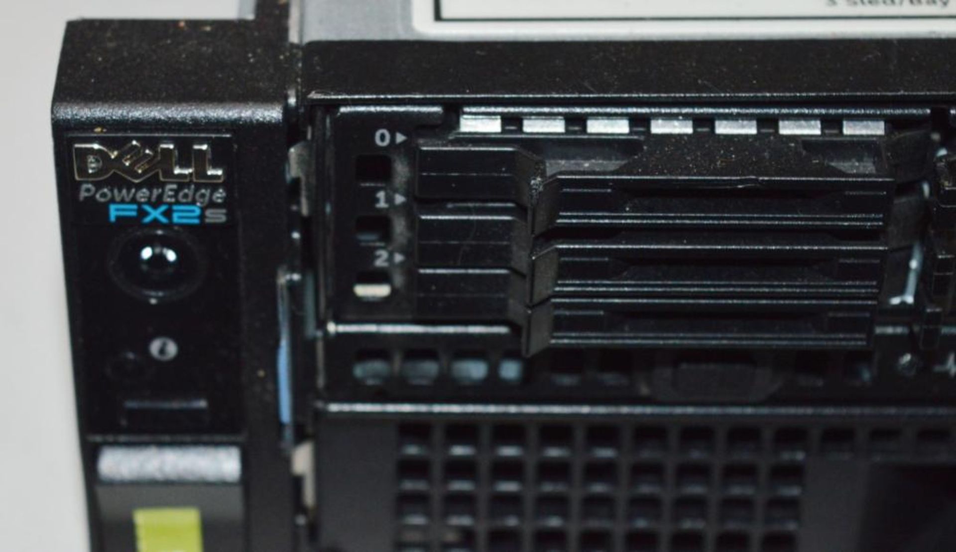 1 x Dell Power Edge FX2S Enclosure With Two Poweredge FC630 Blade Servers, 4 x Xeon E5-2695V3 14 - Image 8 of 8