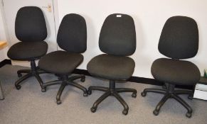 4 x Grey Office Swivel Chairs - CL011 - Location: Altrincham WA14