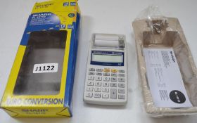 1 x Sharp EL-1611E Electronic Printing Calculator With Original Box - CL285 - Ref J1122 -