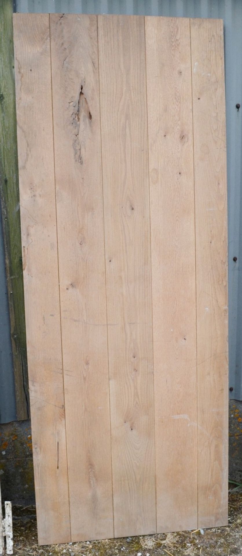 Set Of 4 x Reclaimed Unpainted Wooden Doors - Taken From A Grade II Listed Property - Image 8 of 8