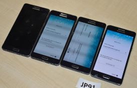 4 x Samsung Galaxy A5 16gb Smart Phones - Model SM-A500FU - Midnight Black - CL285 - Ref JP91 - Loca