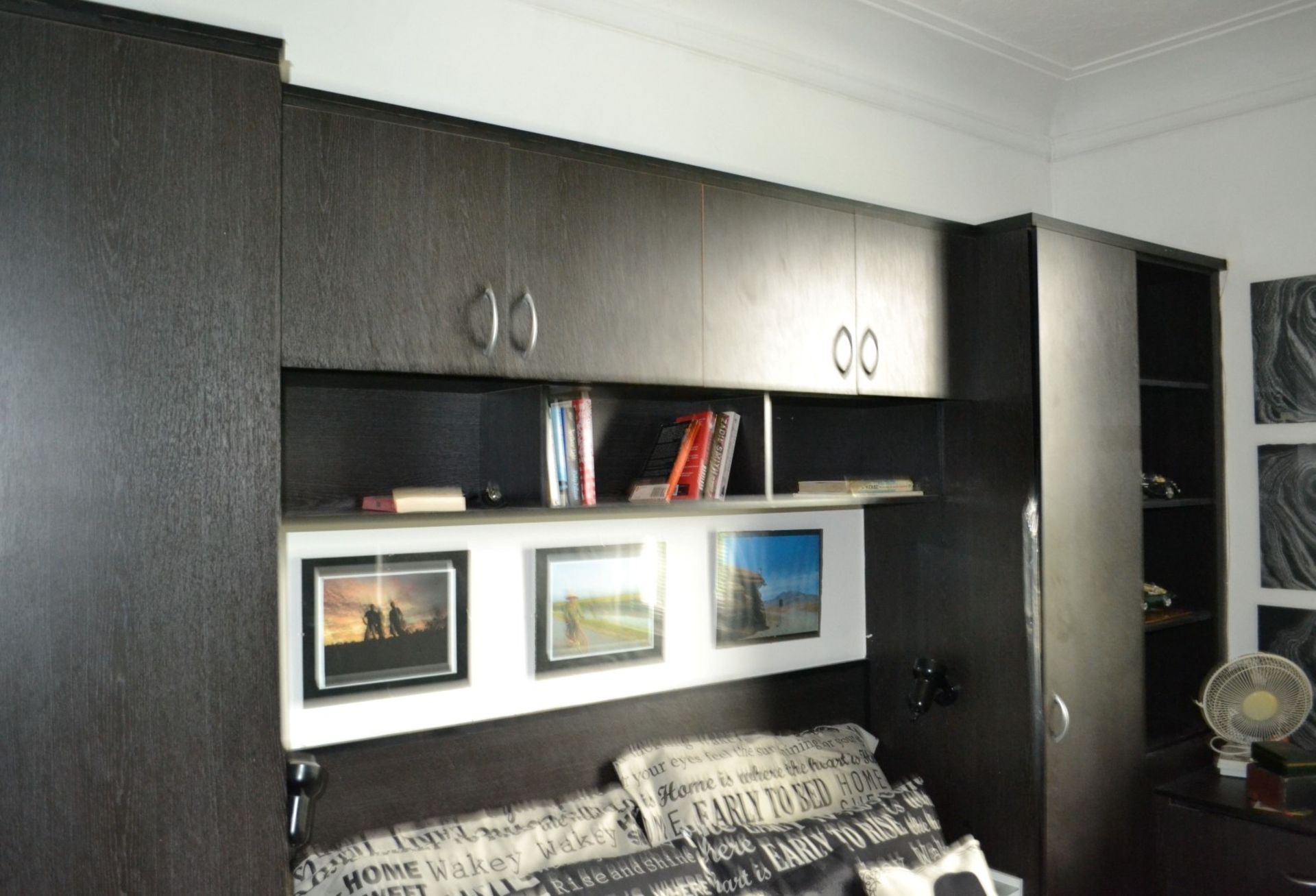 1 x Fitted Bedroom in Black including Bed, Wardrobes and Sink Unit - Lots of Units - CL321 - - Image 11 of 17