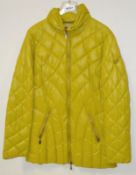 1 x Steilmann KSTN By Kirsten Womens Padded Winter Coat In Chartreuse Yellow - UK Size 12 - Colour: