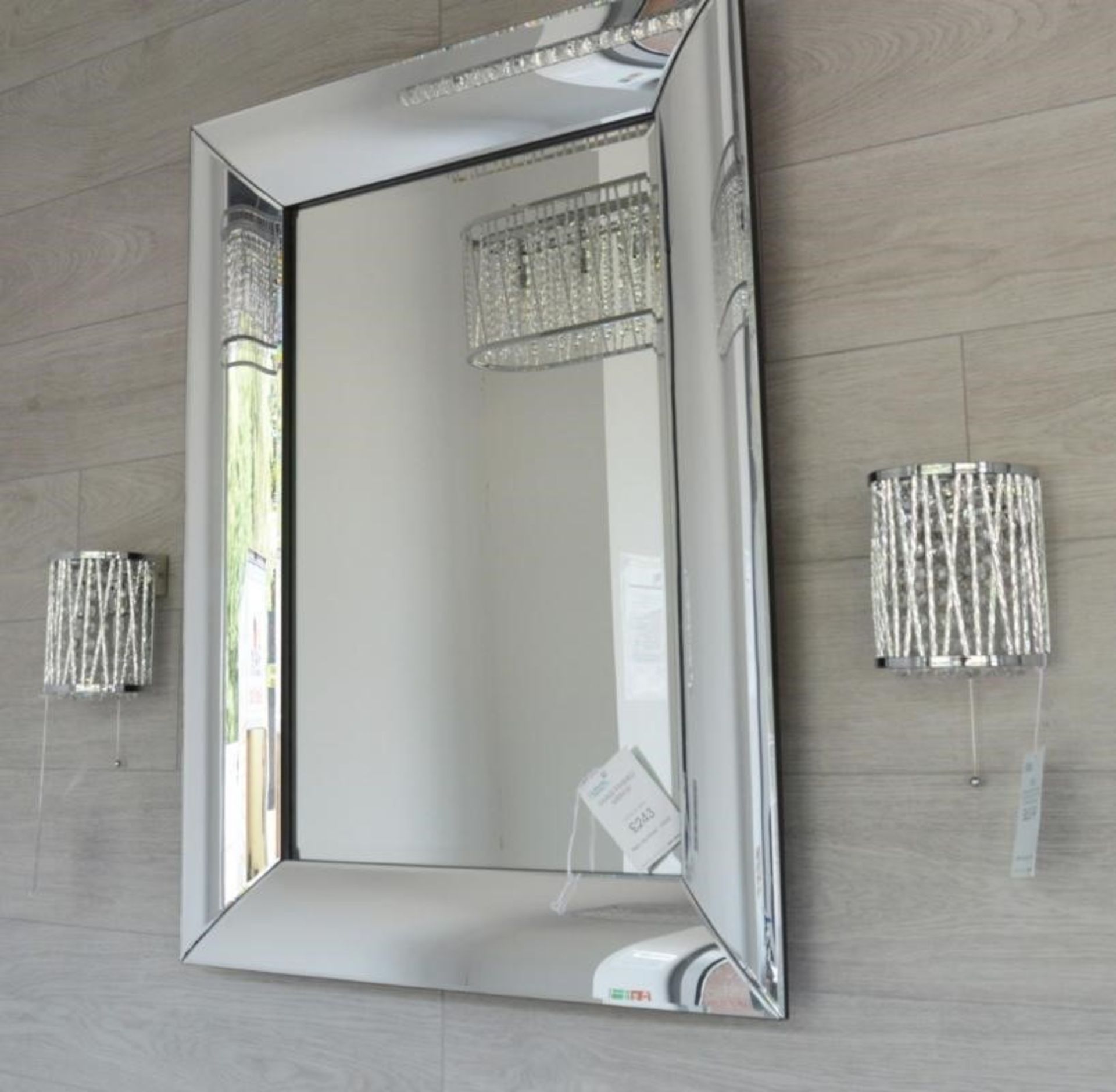 2 x (Pair of) Elise 2 Light Chrome Wall Bracket With Crystal Drops and Metal Twisted Rods - Ex Displ - Image 3 of 5