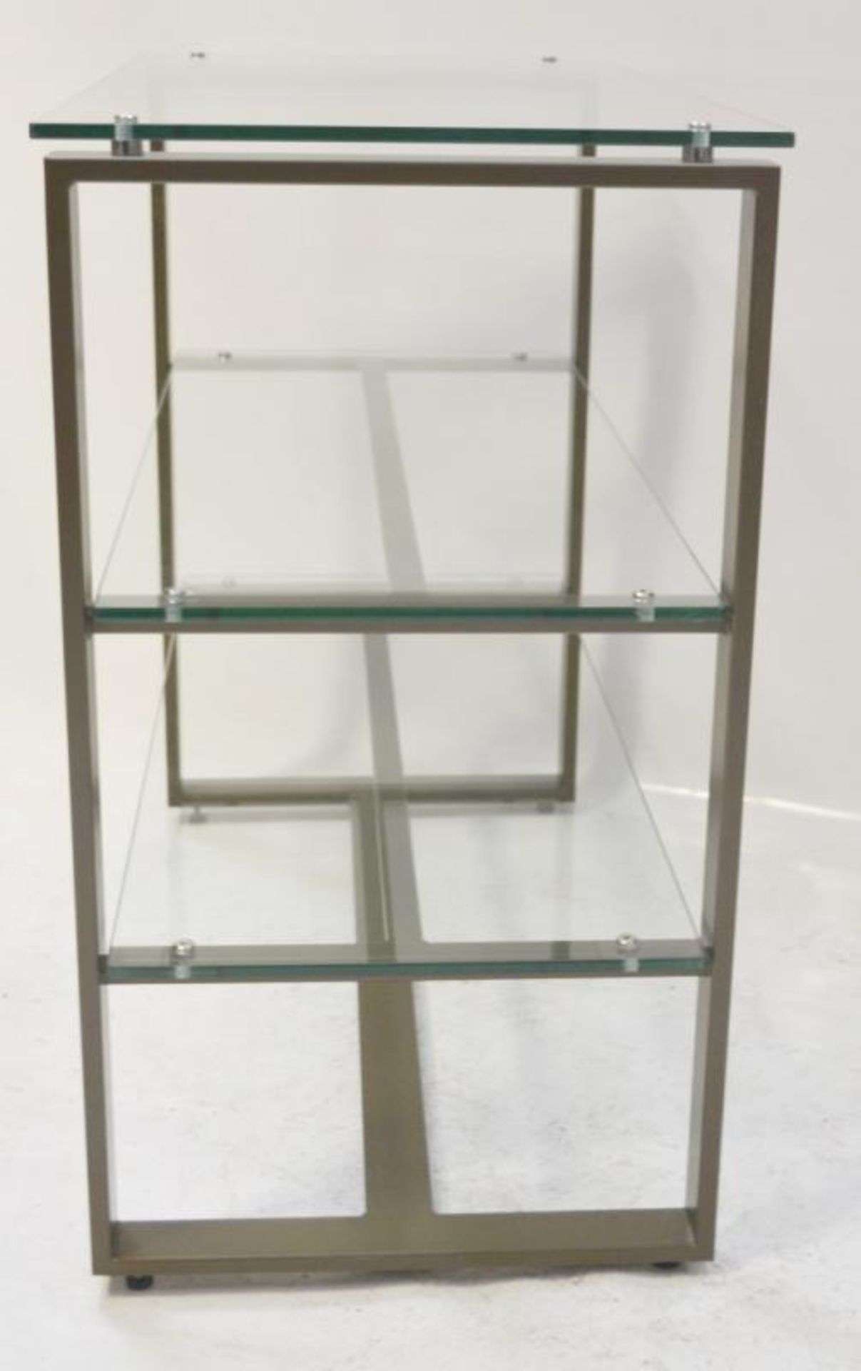 4 x 3-Shelf Glass Retail Display Units With Sturdy Metal Frames - Ex-Display, Recently Removed From - Image 5 of 5