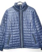 1 x Steilmann Feel C.o.v.e.r By Kirsten Womens Coat - Quilted Poly Down Filled Coat In Navy Blue, Wi