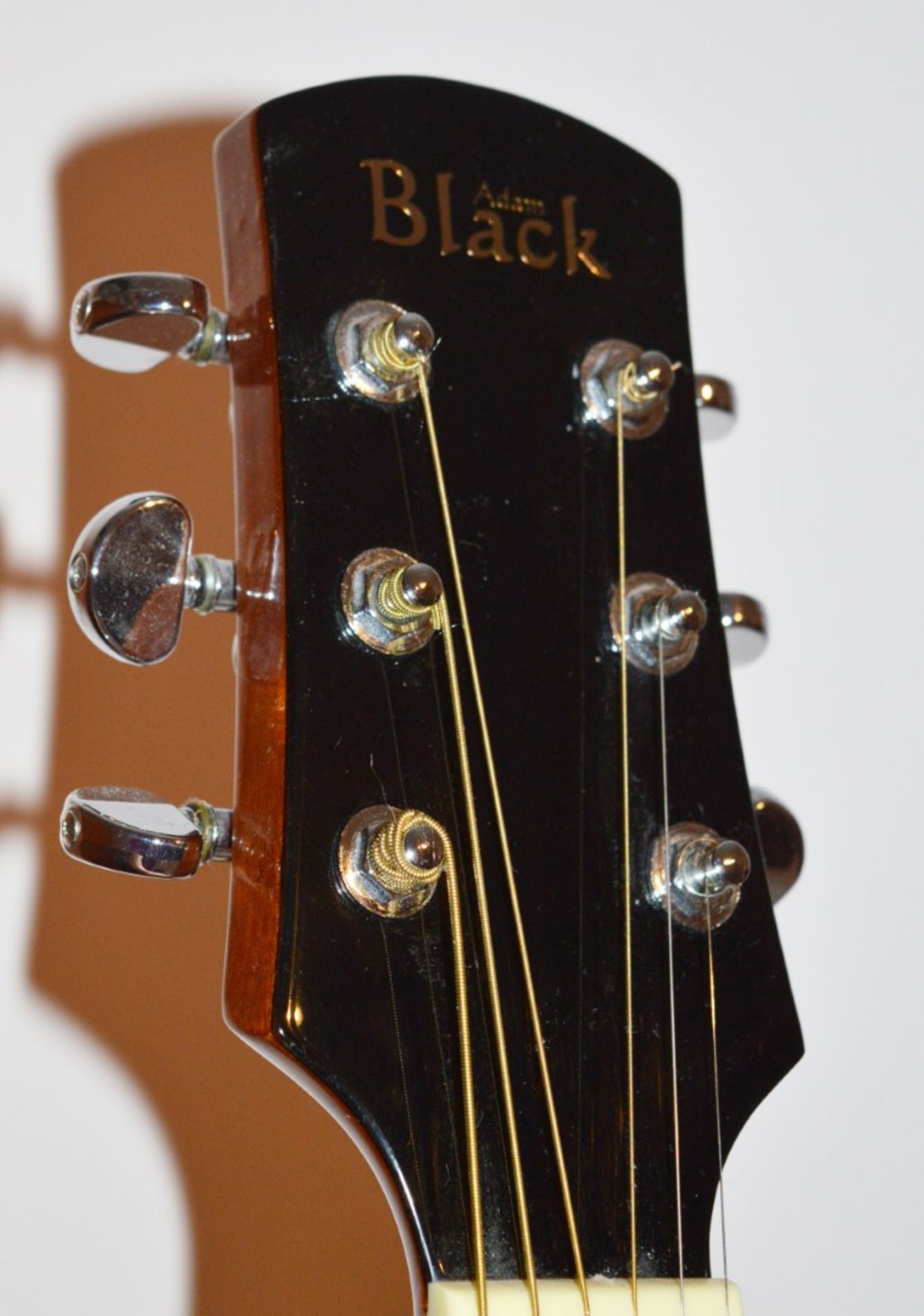 1 x Adam Black S6 Dreadnought Acoustic Guitar With Grover Machine Heads - CL010 - Ref J901 - - Image 5 of 10