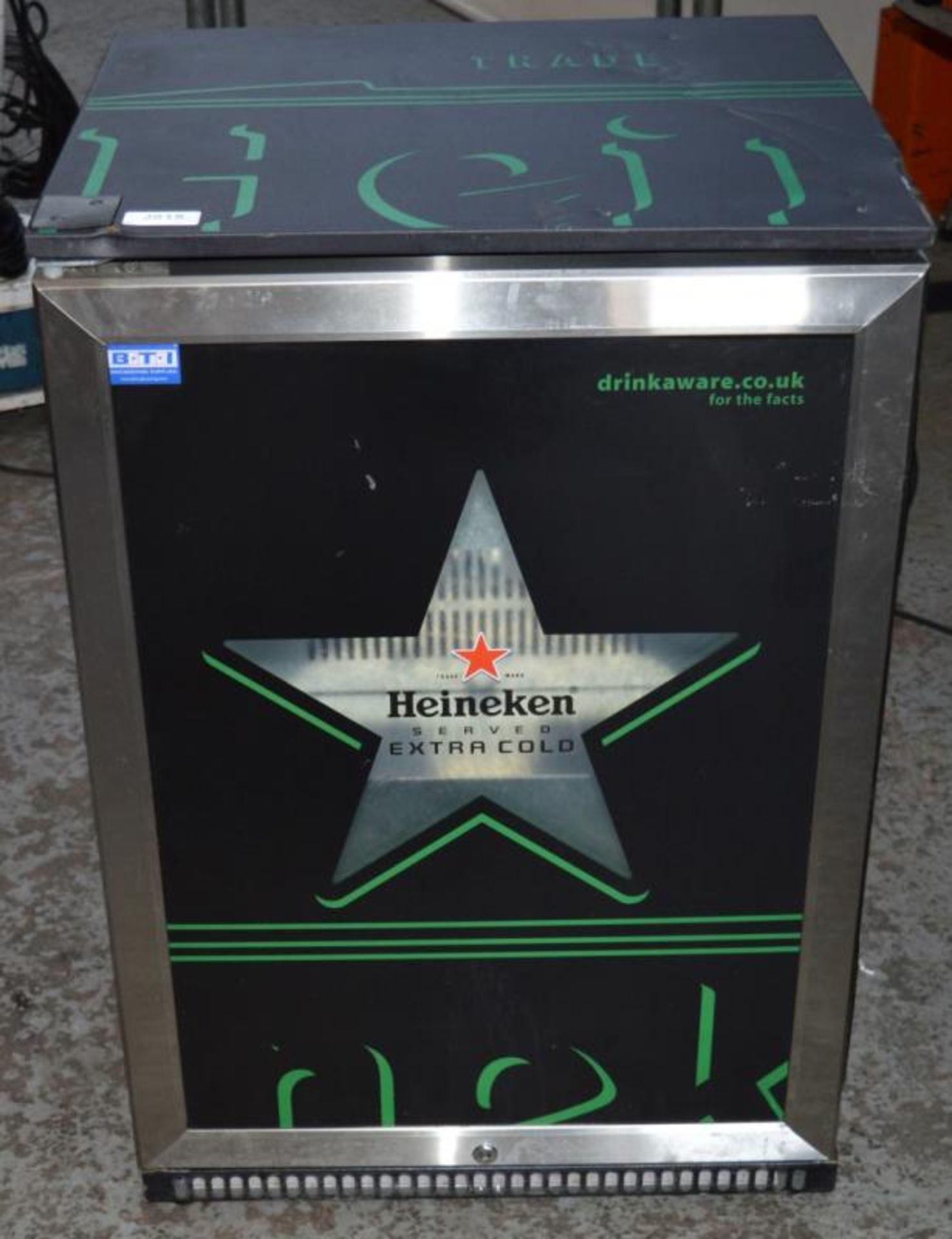 1 x Heineken Backbar Bottle Cooler - Model AHT 150 Froster SS - CL290 - Ref J915 - Location: