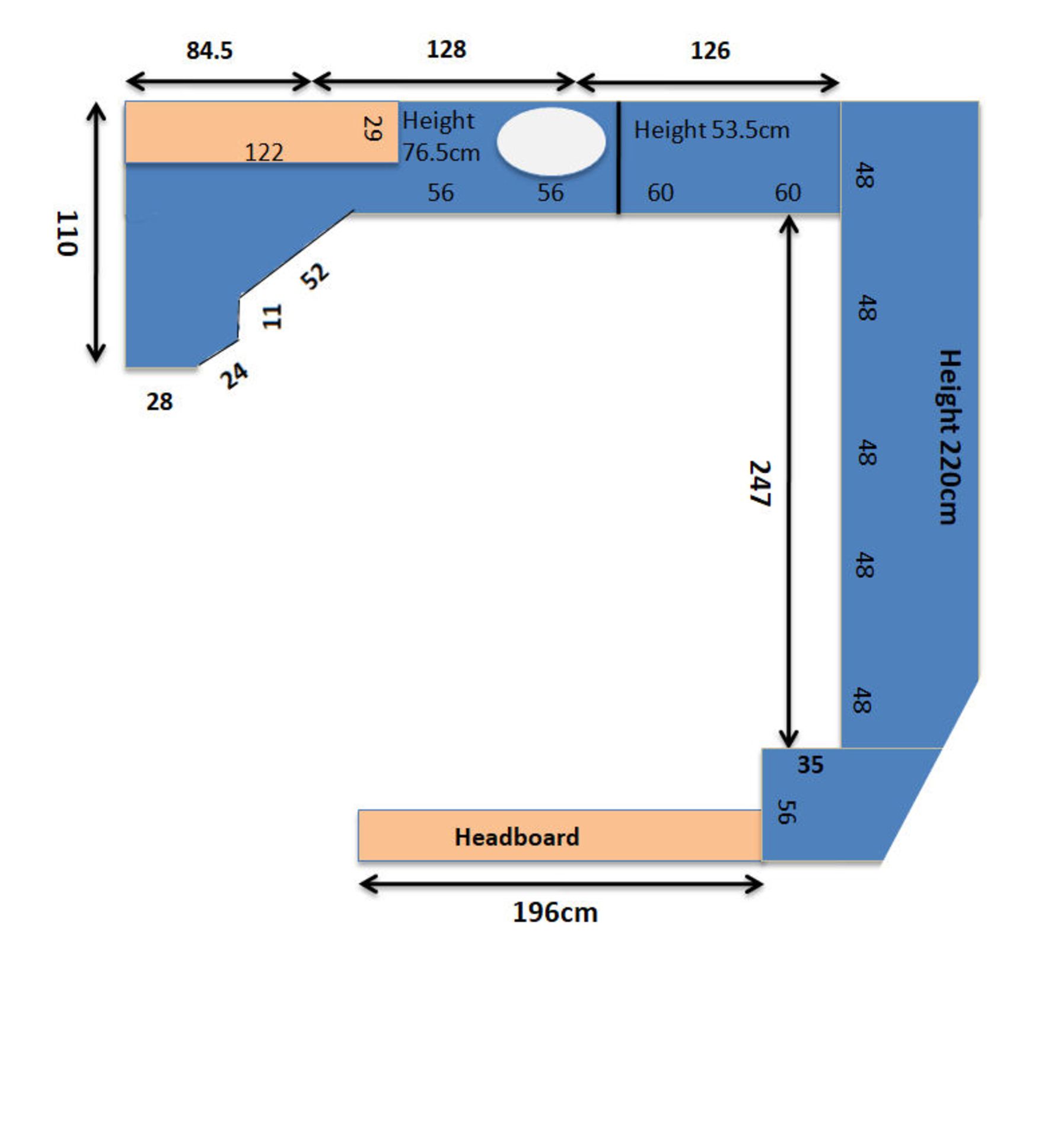 1 x Fitted Bedroom including Bed, Wardrobes and Sink Unit - CL321 - Location: Bramhall SK7 - *NO VAT - Image 6 of 11