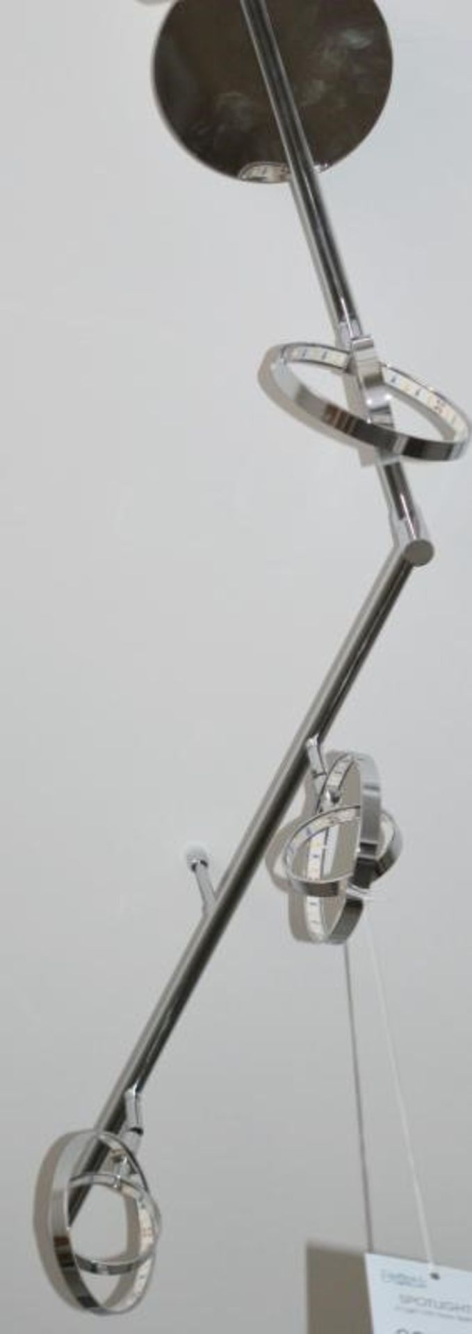 1 x Spotlight 6 Light Led Gyro Split Bar Light Fitting In Chrome - Ex Display Stock - CL298 - Ref J4 - Image 2 of 5