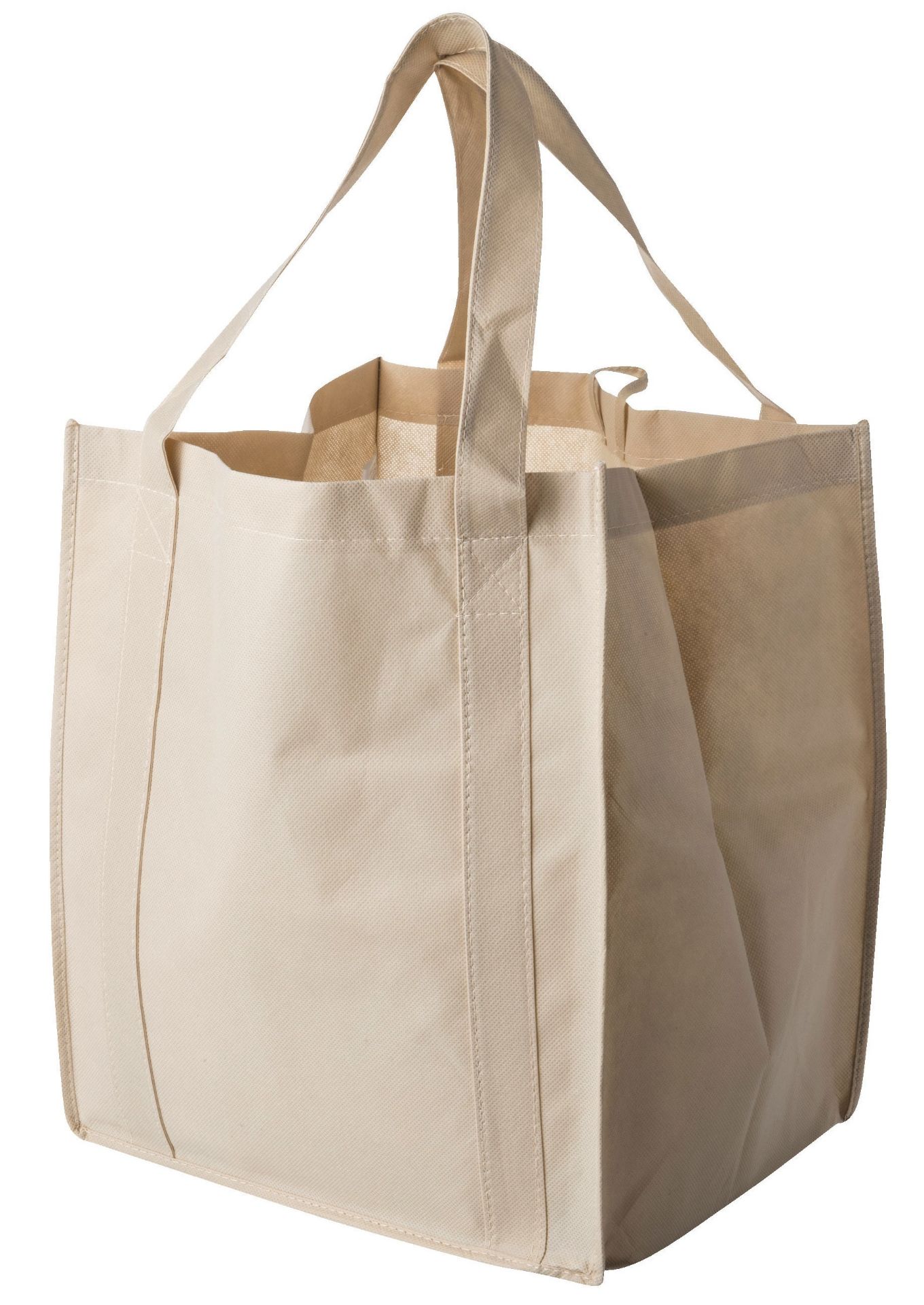 200 x Reuseable Shopper XL Bags - Colour Taupe - Brand New Resale Stock - Size 255mm x 380mm x 330mm