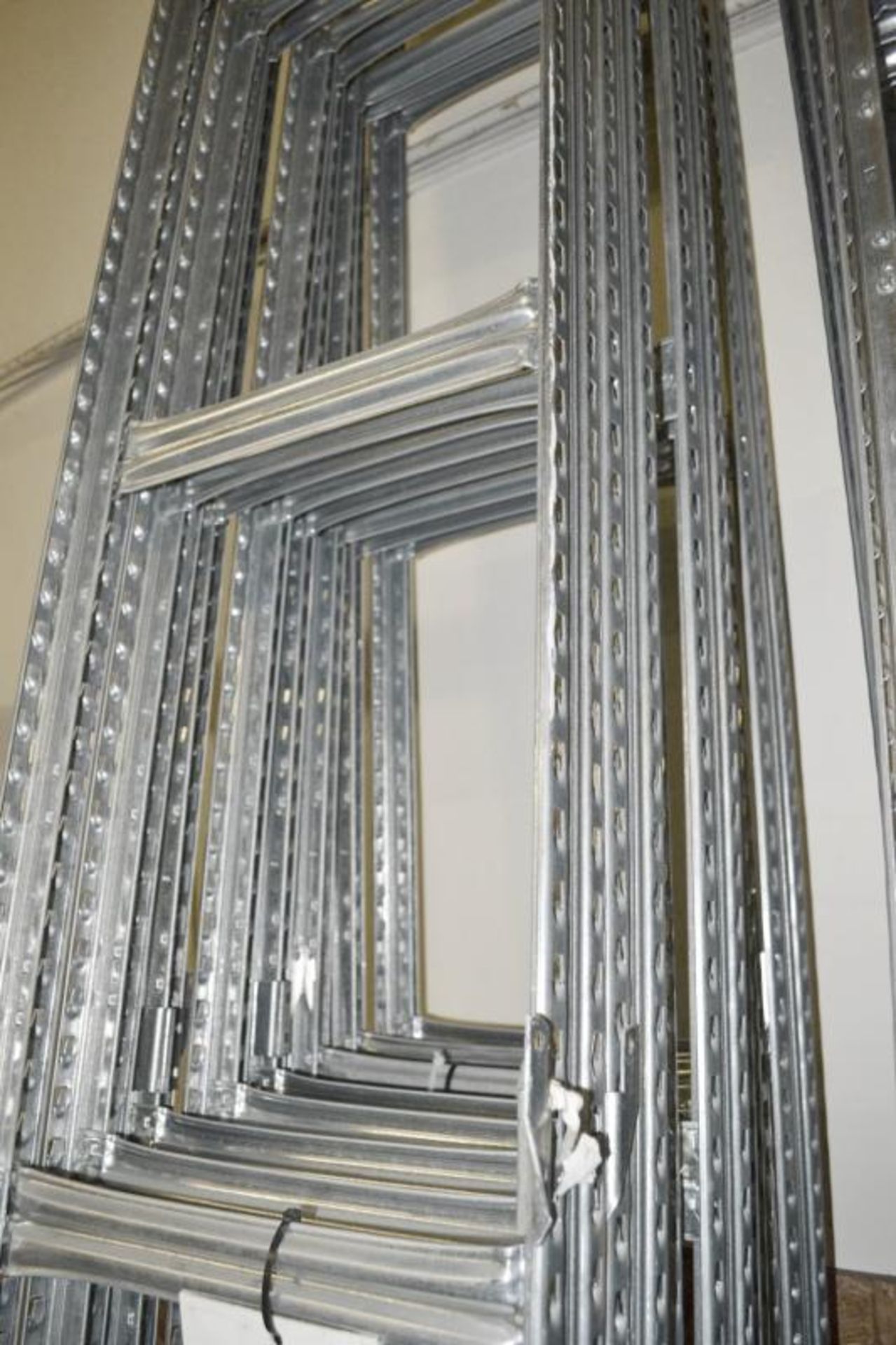 4 x Bays of Metalsistem Steel Modular Storage Shelving - Includes 53 Pieces - Recently Removed - Image 7 of 17