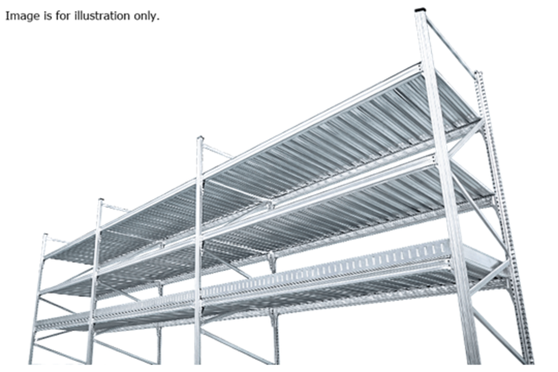 4 x Bays of Metalsistem Steel Modular Storage Shelving - Includes 65 Pieces - Recently Removed